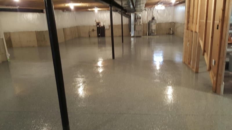 Large Basement Solid Coating
