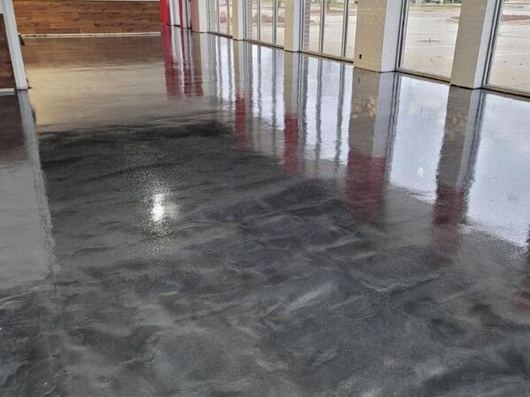 Auto Showroom Metallic Floor